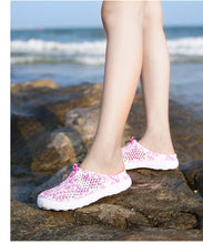 Load image into Gallery viewer, Womens Casual Clogs Breathable Beach Sandals Valentine Slippers Summer Slip On Women Flip Flops Shoes Sandals Quick Drying Slippers Walking Lightweight Rain Beach Summer Pool Water Shoes
