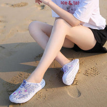 Load image into Gallery viewer, Womens Casual Clogs Breathable Beach Sandals Valentine Slippers Summer Slip On Women Flip Flops Shoes Sandals Quick Drying Slippers Walking Lightweight Rain Beach Summer Pool Water Shoes

