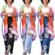 Load image into Gallery viewer, Burnt Flower High Waist Jeans - Trendy Women's Casual Denim Trousers for Spring/Summer
