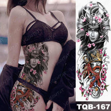 Load image into Gallery viewer, Womens Large Tattoo Eye Lion Waterproof Temporary Sticker Realistic Big Luxury Tattoo Modern Design
