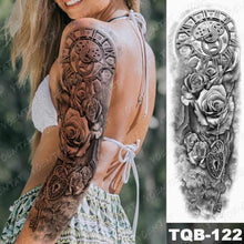 Load image into Gallery viewer, Womens Large Tattoo Eye Lion Waterproof Temporary Sticker Realistic Big Luxury Tattoo Modern Design
