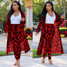 Load image into Gallery viewer, Women's Long-sleeved Leopard Print Suitcoat Suits
