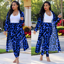 Load image into Gallery viewer, Women's Long-sleeved Leopard Print Suitcoat Suits
