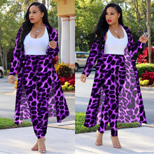 Load image into Gallery viewer, Women's Long-sleeved Leopard Print Suitcoat Suits
