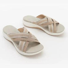 Load image into Gallery viewer, Womens New Summer Retro Sandals Flat Casual Elegant Soft Modern Beach Sandals
