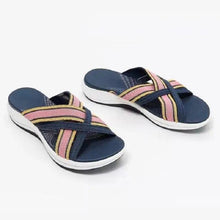 Load image into Gallery viewer, Womens New Summer Retro Sandals Flat Casual Elegant Soft Modern Beach Sandals
