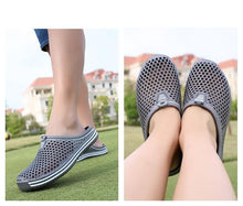 Load image into Gallery viewer, Womens Sandals Summer Fashion Hollow Out Breathable Beach Slippers Flip Flops EVA Massage Slippers Sandals Garden Clogs Shoes Women's Breathable Sandals Water Slippers
