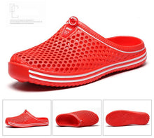 Load image into Gallery viewer, Womens Sandals Summer Fashion Hollow Out Breathable Beach Slippers Flip Flops EVA Massage Slippers Sandals Garden Clogs Shoes Women's Breathable Sandals Water Slippers
