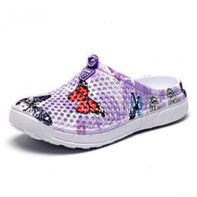Load image into Gallery viewer, Womens Slip-On Quick Dry Water Clogs Shoes Beach Sandals Lightweight Breathable Bathroom Garden Clogs Shoes Summer Breathable Mesh Sandals Beach Footwear Anti-Slip Slippers Quick Drying Sandals
