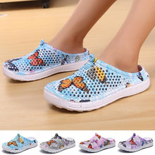 Load image into Gallery viewer, Womens Slip-On Quick Dry Water Clogs Shoes Beach Sandals Lightweight Breathable Bathroom Garden Clogs Shoes Summer Breathable Mesh Sandals Beach Footwear Anti-Slip Slippers Quick Drying Sandals
