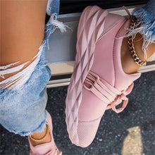 Load image into Gallery viewer, Womens Sneakers Casual Breathable Sport Shoes Autumn New Lace Up Vulcanized Sneakers Outdoor Walking Running Shoes Women Cushion Breathable Walking Tennis Sneakers
