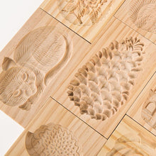 Load image into Gallery viewer, Wooden Cookie Mold Cutter Wooden Gingerbread Cookie Moulds Press 3D Cake Embossing Baking Mold Rose Flower Cutter Bakery Gadgets Cookies, Wooden Cookie Cutter, Funny Wooden Cookie Molds For Baking, Gingerbread Mold, Pine Cone Mold, Cake Mold
