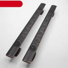 Load image into Gallery viewer, Wooden Door Glass Knob Handle  Hotel Villa European Style Simple Antique Black Surface Mounted Solid Barn Pull Hand Wardrobe Shoe Cabinet Bathroom Cabinet Handle Drawer Handle
