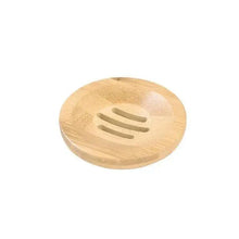 Load image into Gallery viewer, Wooden Natural Bamboo Soap Dishes Tray Holder Storage Soap Rack Plate Box Container Portable Bathroom Soap Dish Storage Box Bathroom Wooden Soap Case Holder Home Hand Craft Natural Wood Dish Holder for Soap Sponge
