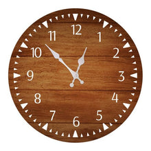 Load image into Gallery viewer, Wooden Wall Clock 10 Inch Silent Non Ticking Quartz Wall Clock 10 Inch Silent Non-Ticking Wooden Wall Clocks Battery Operated Country Retro Rustic Style Decorative for Living Room Kitchen  Retro Fashion Wood Wall Clock Decorative for Living Room Kitchen
