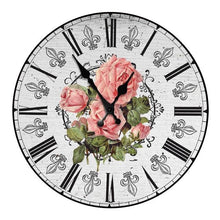 Load image into Gallery viewer, Wooden Wall Clock 10 Inch Silent Non Ticking Quartz Wall Clock 10 Inch Silent Non-Ticking Wooden Wall Clocks Battery Operated Country Retro Rustic Style Decorative for Living Room Kitchen  Retro Fashion Wood Wall Clock Decorative for Living Room Kitchen
