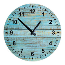 Load image into Gallery viewer, Wooden Wall Clock 10 Inch Silent Non Ticking Quartz Wall Clock 10 Inch Silent Non-Ticking Wooden Wall Clocks Battery Operated Country Retro Rustic Style Decorative for Living Room Kitchen  Retro Fashion Wood Wall Clock Decorative for Living Room Kitchen
