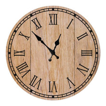Load image into Gallery viewer, Wooden Wall Clock 10 Inch Silent Non Ticking Quartz Wall Clock 10 Inch Silent Non-Ticking Wooden Wall Clocks Battery Operated Country Retro Rustic Style Decorative for Living Room Kitchen  Retro Fashion Wood Wall Clock Decorative for Living Room Kitchen
