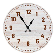 Load image into Gallery viewer, Wooden Wall Clock 10 Inch Silent Non Ticking Quartz Wall Clock 10 Inch Silent Non-Ticking Wooden Wall Clocks Battery Operated Country Retro Rustic Style Decorative for Living Room Kitchen  Retro Fashion Wood Wall Clock Decorative for Living Room Kitchen
