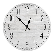 Load image into Gallery viewer, Wooden Wall Clock 10 Inch Silent Non Ticking Quartz Wall Clock 10 Inch Silent Non-Ticking Wooden Wall Clocks Battery Operated Country Retro Rustic Style Decorative for Living Room Kitchen  Retro Fashion Wood Wall Clock Decorative for Living Room Kitchen
