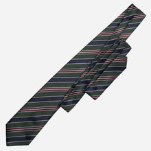 Load image into Gallery viewer, Vesuvio - Silk Jacquard Tie - Green and Navy

