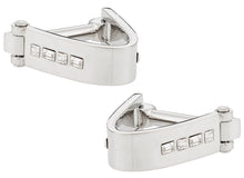 Load image into Gallery viewer, Wrap Around Cufflinks - Crystal Metal

