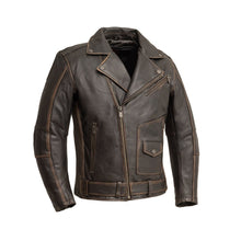 Load image into Gallery viewer, Wrath Men's Motorcycle Leather Jacket

