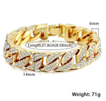 Load image into Gallery viewer, Men's Luxe Gold Chain Bracelet
