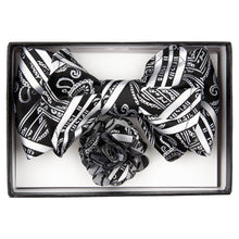 Load image into Gallery viewer, Vittorio Farina XL Bow Tie, Pocket Square &amp; Flower Lapel Pin

