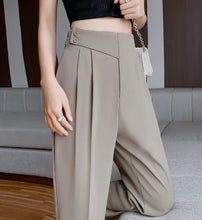 Load image into Gallery viewer, Nyomi Tailored Pants / Casual Cropped Harem Trousers - # GIAA23410022
