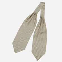 Load image into Gallery viewer, Condotti - Silk Ascot Cravat Tie - Yellow and Blue

