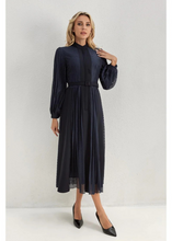 Load image into Gallery viewer, Deep Navy Bloom Midi Dress
