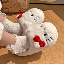 Load image into Gallery viewer, Kitty Kawaii Fluffy Fuzzy House Shoe Slippers - # GIAA73610009
