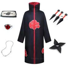 Load image into Gallery viewer, Child Adult Akatsuki Cloak Cosplay Costume - # BOAA33310001

