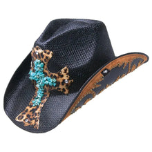 Load image into Gallery viewer, Peter Grimm Zeke - Straw Cowgirl Hat

