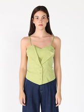 Load image into Gallery viewer, Zip up corset top with straps
