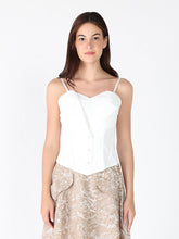 Load image into Gallery viewer, Zip up corset top with straps

