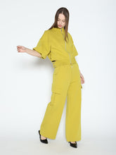 Load image into Gallery viewer, Zip-Up Split Side Puff Sleeve Jacket
