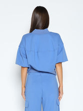 Load image into Gallery viewer, Zip-Up Split Side Puff Sleeve Jacket
