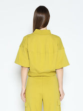Load image into Gallery viewer, Zip-Up Split Side Puff Sleeve Jacket
