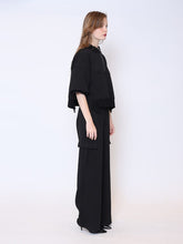 Load image into Gallery viewer, Zip-Up Split Side Puff Sleeve Jacket
