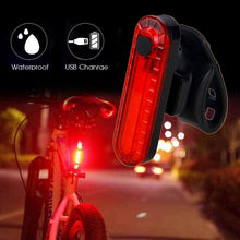 Load image into Gallery viewer, Zoomable LED Bicycle Light Bike Front Lamp Headlight With USB Rechargeable Built-In Battery Bike Light Set USB Rechargeable Powerful LED Bicycle Headlight And Tail Light Combo
