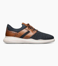Load image into Gallery viewer, Stacy Adams MOXLEY Cognac with Navy Knit Lace Up Sneaker
