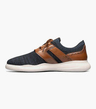Load image into Gallery viewer, Stacy Adams MOXLEY Cognac with Navy Knit Lace Up Sneaker
