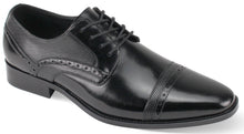Load image into Gallery viewer, Giorgio Venturi Black Men's Leather Lace Up Dress Shoe Style 6985
