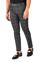 Load image into Gallery viewer, Barabas CP118 ASK ME ANYTHING Grey and Black Checkered Slim Fit Dress Pant
