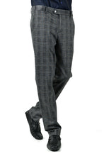 Load image into Gallery viewer, Barabas CP79 EASY Grey and Brown Checkered Slim Fit Dress Pant
