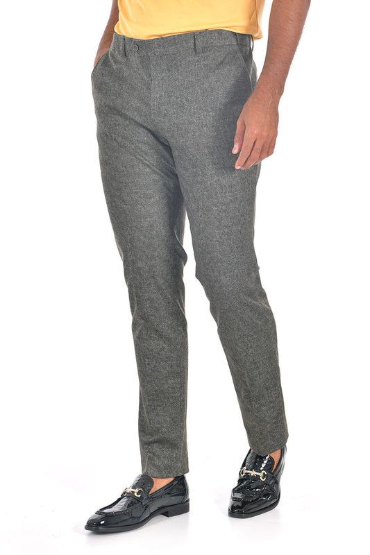 Barabas CP90 GREY COUNTY Dark Grey Slim Fit Dress Pant