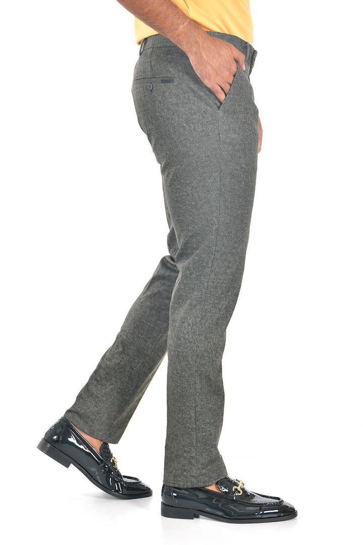 Barabas CP90 GREY COUNTY Dark Grey Slim Fit Dress Pant