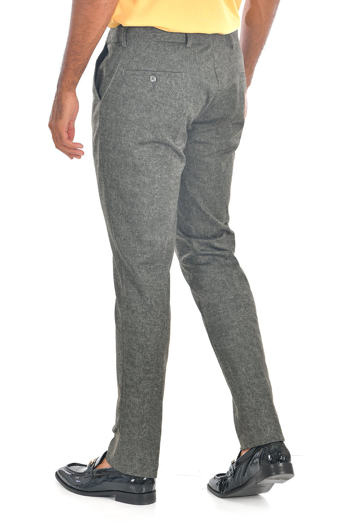 Barabas CP90 GREY COUNTY Dark Grey Slim Fit Dress Pant